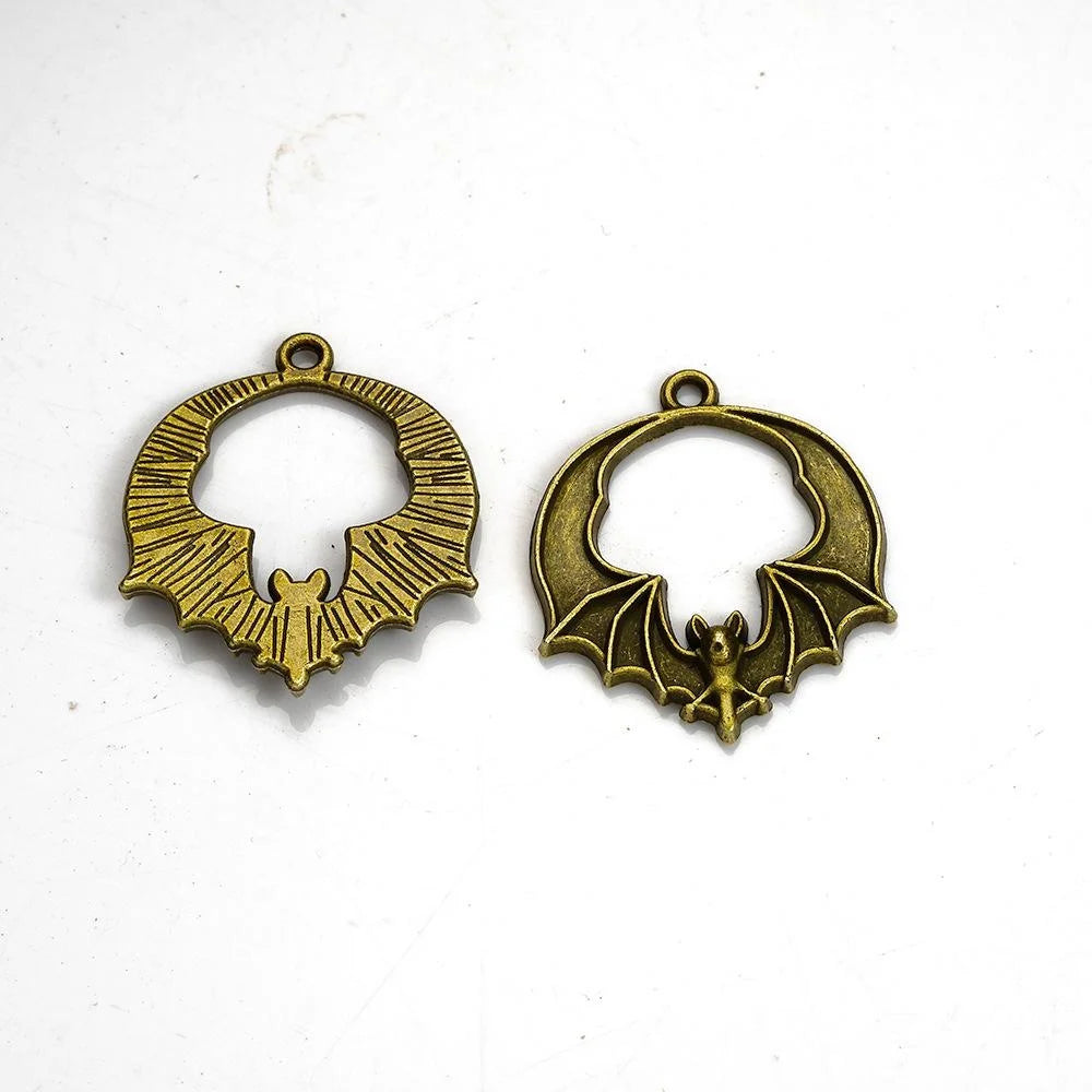 28x24MM Antique Silver Zinc Alloy Skull Charm Pendant for DIY Necklace Bracelet Jewelry Making