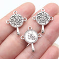 23.2x18.7mm 1.9g Antique Silver Zinc Alloy Rattle Drum Charm Pendant for Necklace Bracelet DIY Jewelry