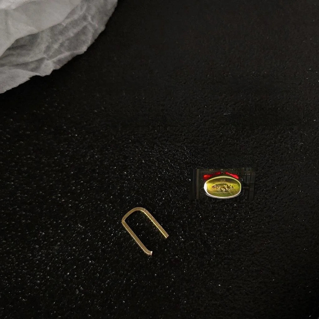 14K Gold Plated Copper U Shape Geometric Pin Stud Earrings Minimalist Daily Work Jewelry