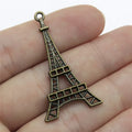 44x24mm 3.1g Multicolor Iron Eiffel Tower Charm Pendant for DIY Necklace Bracelet Jewelry Making