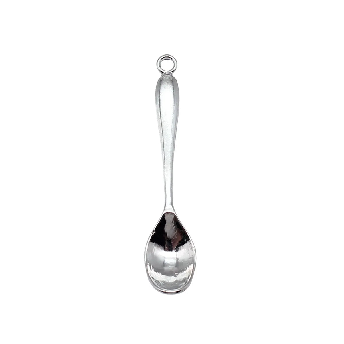 54x11mm 3g Multicolor Zinc Alloy Spoon Charm Pendant for Kitchen Theme DIY Jewelry Making
