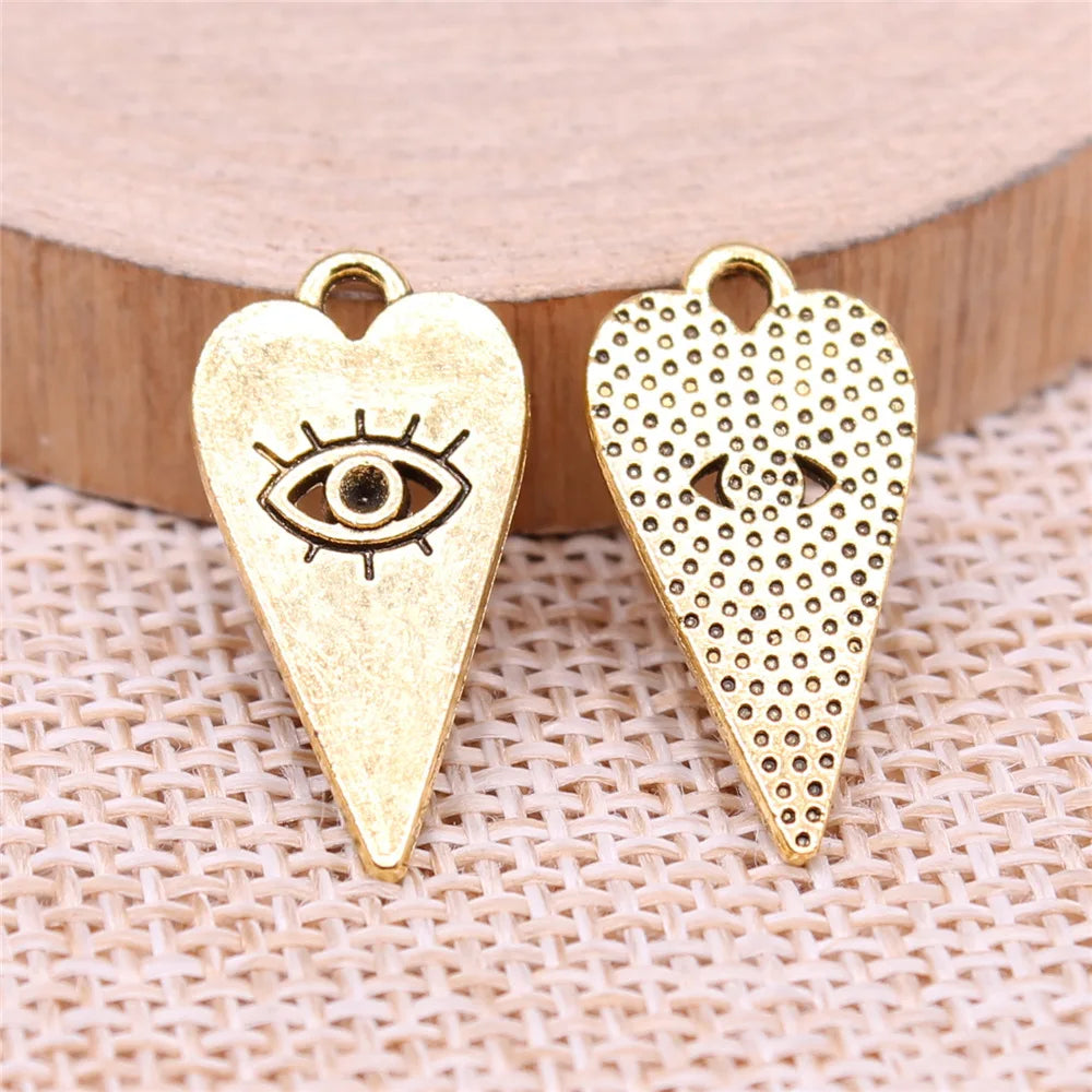 22x11mm 1.1g Multicolor Zinc Alloy Eye Charm Pendant for DIY Necklace Bracelet Jewelry Making