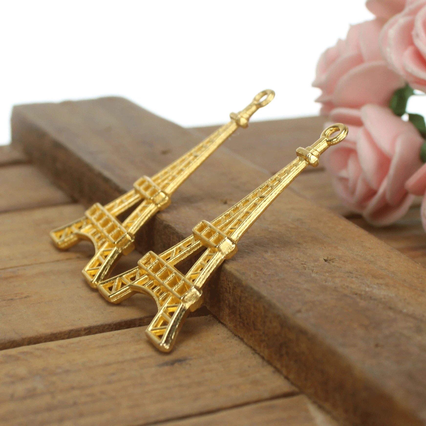 43x23MM Iron Eiffel Tower Charm Pendant for DIY Necklace Bracelet Jewelry Making