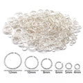 18K Gold Plated Copper Open Twisted Ring Connector Charms for DIY Bracelets Necklaces