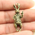 36x15mm 7.4g Multicolor Zinc Alloy Mr Rabbit Charm Pendant for Necklace Bracelet Making