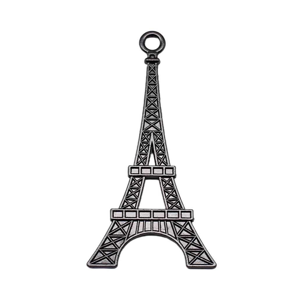 70x36mm 6.1g Gun Black Iron Eiffel Tower Charm Pendant for DIY Necklace Bracelet Jewelry Making