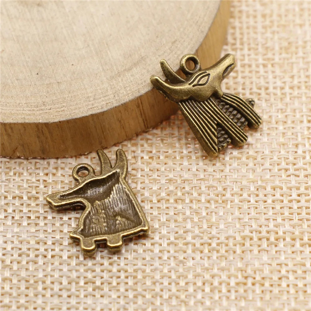 21x16mm 1.7g Multicolor Zinc Alloy Guardian Beast Charm Pendant for DIY Necklace Bracelet Jewelry