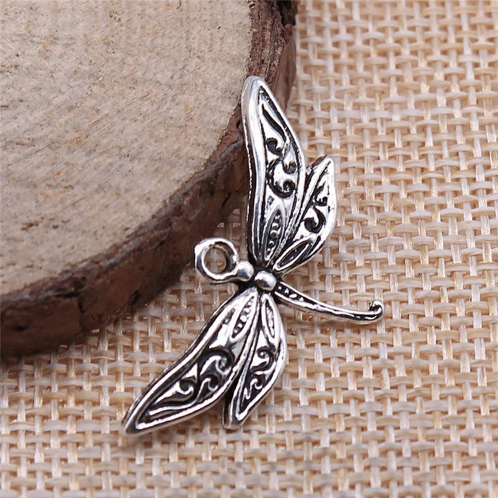 31x17mm 1.5g Multicolor Zinc Alloy Dragonfly Charm Pendant for DIY Handmade Jewelry Making