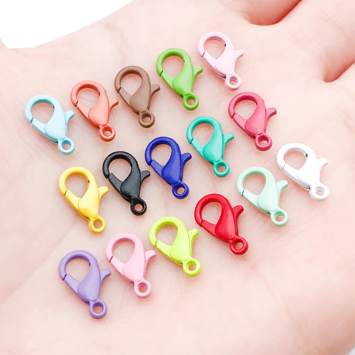 Enamel Zinc Alloy Dog Lobster Clasps