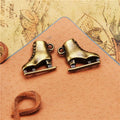 19x18MM Antique Silver Zinc Alloy Ice Skate Charm Pendant for DIY Necklace Bracelet Jewelry Making