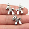 22x17x5mm 2.9g Antique Silver Zinc Alloy Horse Coin Charm Pendant for DIY Necklace Keychain Making