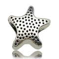Blue Enamel Zinc Alloy Starfish Seahorse Crab Beads and Beads for DIY Bracelet