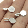 18x9mm 0.8g Multicolor Zinc Alloy Bail Pendant Connector Findings for DIY Charms and Jewelry Making