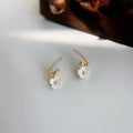 Sweet Peach Blossom Micro Pave Zircon Copper Stud Earrings Fresh Floral Line Design