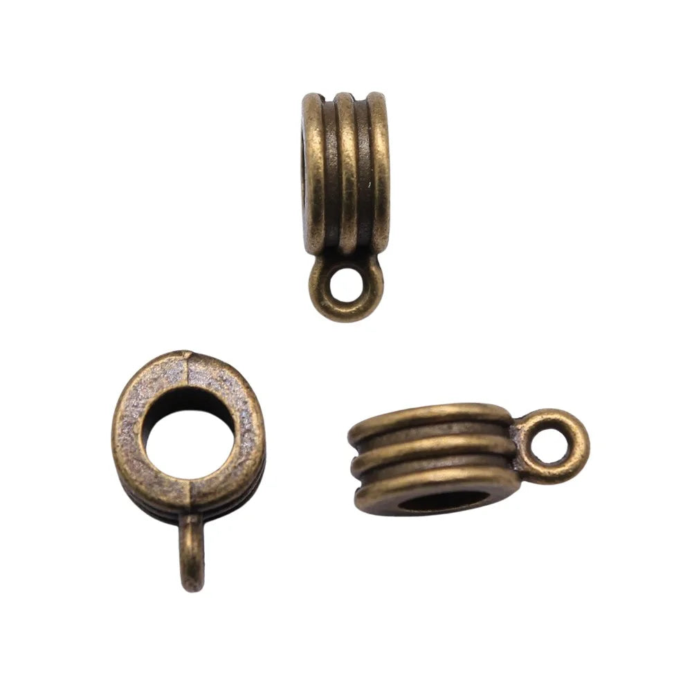 12x7x4mm 1.1g Multi-Color Zinc Alloy Pendant Bail Connectors for DIY Necklace Charm Jewelry Making
