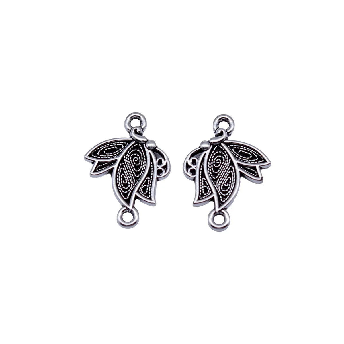 18x13mm 0.79g Antique Silver Zinc Alloy Butterfly Connector Charm for DIY Bracelet Jewelry Making