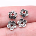 8x8x3mm 0.28g Multi Color Zinc Alloy Flower Bead Caps for DIY Bracelet Necklace Jewelry Making