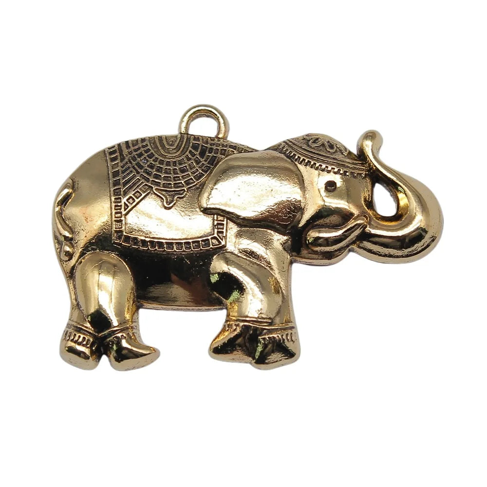 27x40mm 5.5g Multicolor Zinc Alloy Elephant Charm Pendant for DIY Necklace Bracelet Jewelry Making