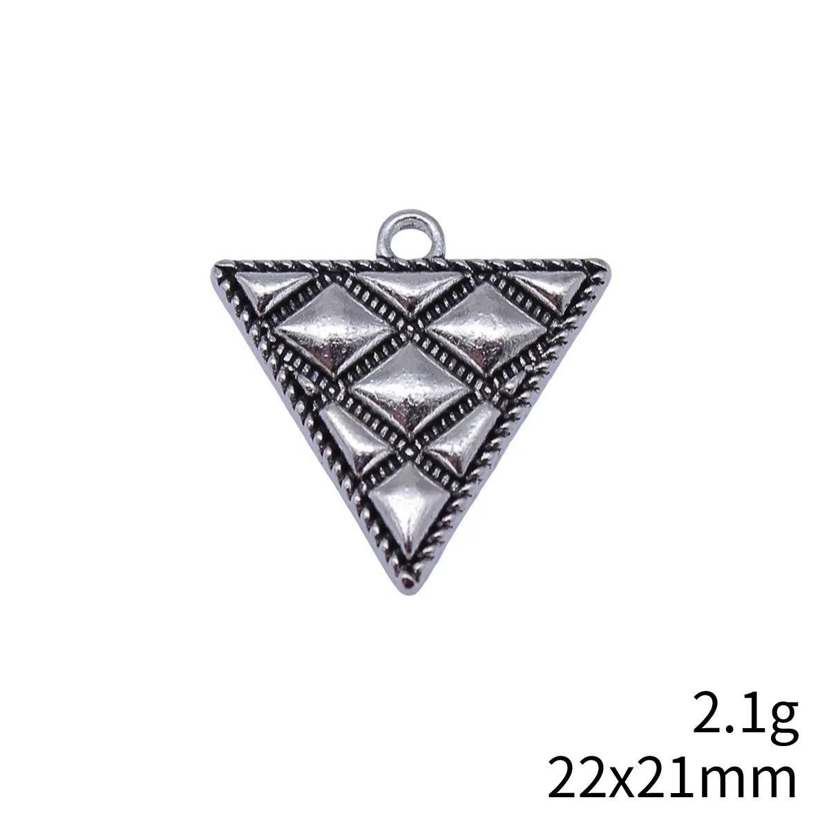 22x21mm 2.1g Antique Silver Zinc Alloy Inverted Triangle Charm Pendant for Necklace Bracelet DIY Jewelry