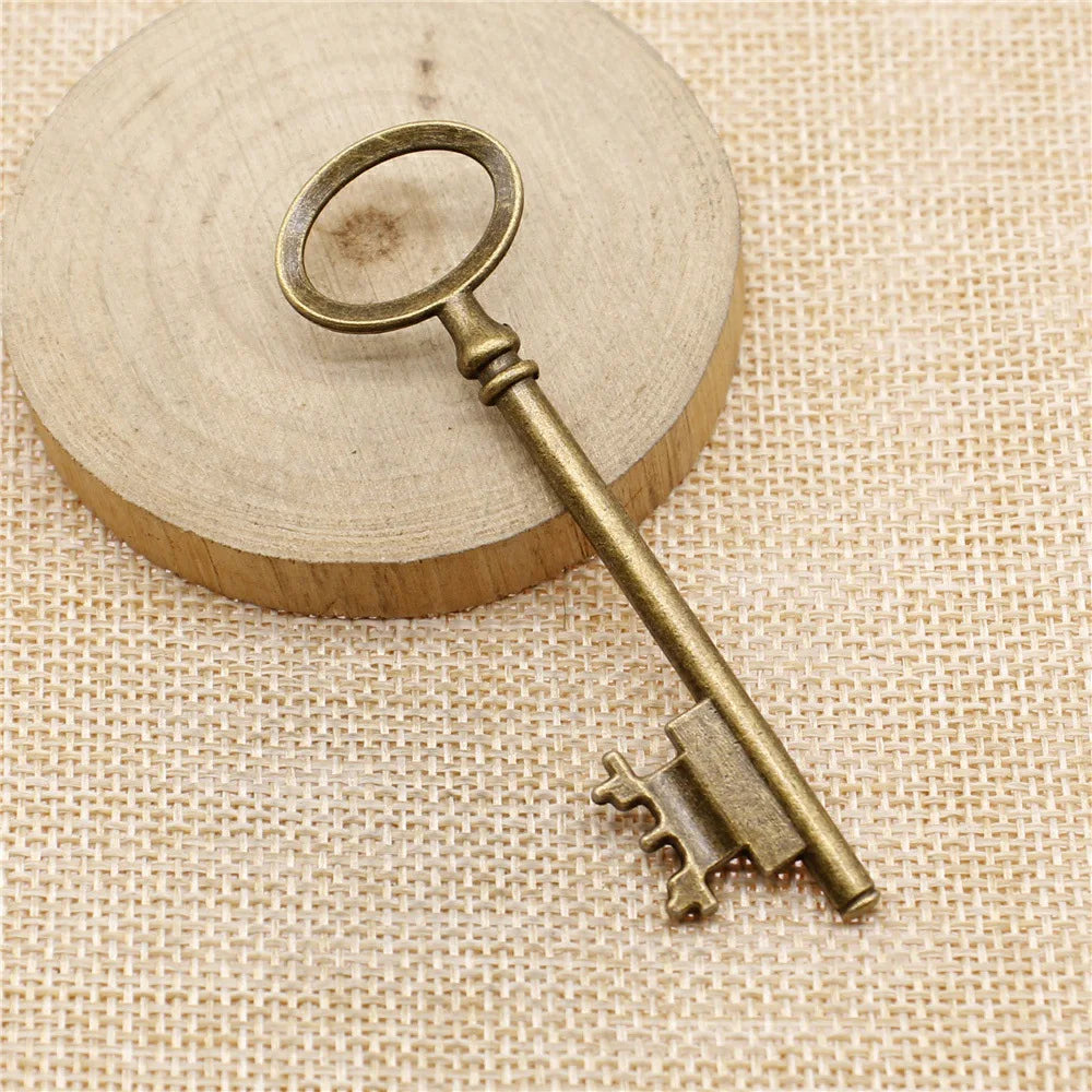 79mm 8.6g Multicolor Zinc Alloy Key Charm Pendant for DIY Necklace Bracelet Jewelry Making