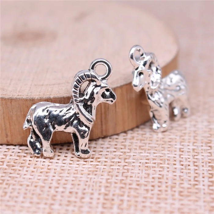 22x14mm 2.1g Antique Silver Zinc Alloy Sheep Charm Pendant for DIY Necklace Bracelet Jewelry Making