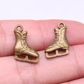 17x12mm 1.7g Multicolor Zinc Alloy Ice Skate Charm Pendant for DIY Necklace Bracelet Jewelry Making