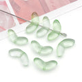 Gradient Glass Tulip Rose Flower Loose Leaf Beads for Bracelet, Necklace and Hair Accessories