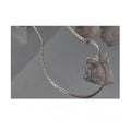 Sparkling Copper Bare Chain Necklace Light Luxury Minimalist Clavicle Choker For Women