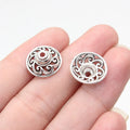 15x15x5.9mm 0.82g Multi Color Zinc Alloy Flower Bead Caps Jewelry Findings for DIY Bead Jewelry Making