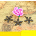 21MM Antique Silver Zinc Alloy Five Petal Flower Charm Pendant for DIY Necklace Bracelet Jewelry Making