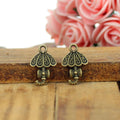 20x13MM Antique Silver Zinc Alloy Bow Umbrella Charm Pendant for DIY Necklace Bracelet Jewelry Making