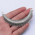 86x50mm 11g Multicolor Zinc Alloy Large Ornate Necklace Connector Charm for DIY Jewelry Making