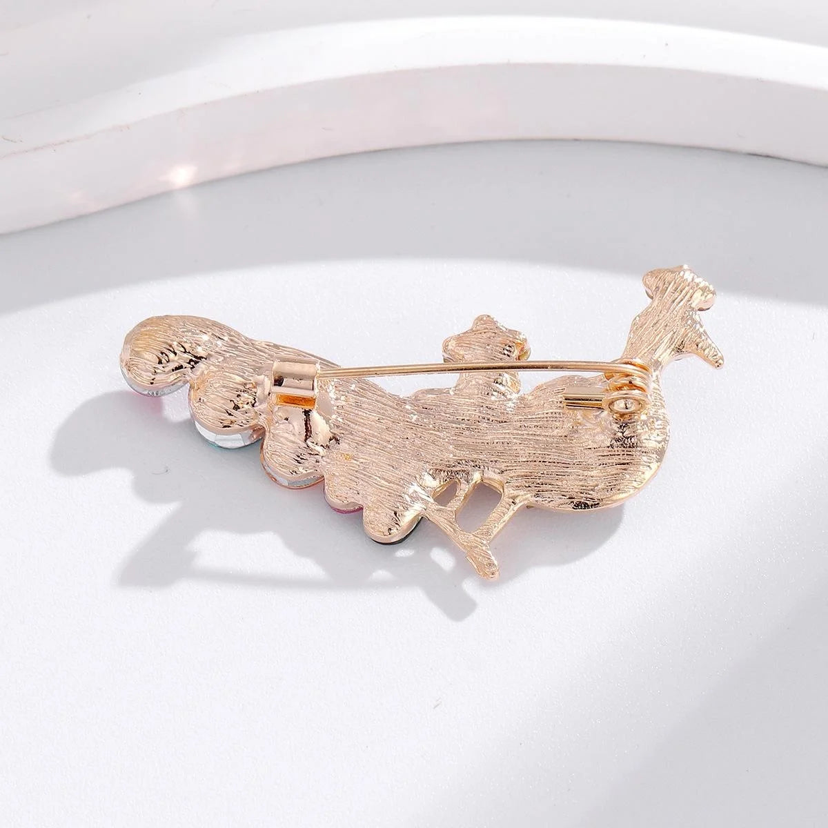 Luxury Peacock Brooch With Colorful Rhinestone Glass Crystals, Elegant Alloy Lapel Pin Corsage Gift