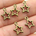 10x13mm 0.5g Multicolor Zinc Alloy Star Charm Pendant for DIY Necklace Bracelet Jewelry Making