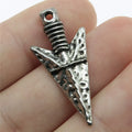 36x16mm 2.7g Multicolor Zinc Alloy Bow and Arrow Charm Pendant for DIY Archer Theme Jewelry Making