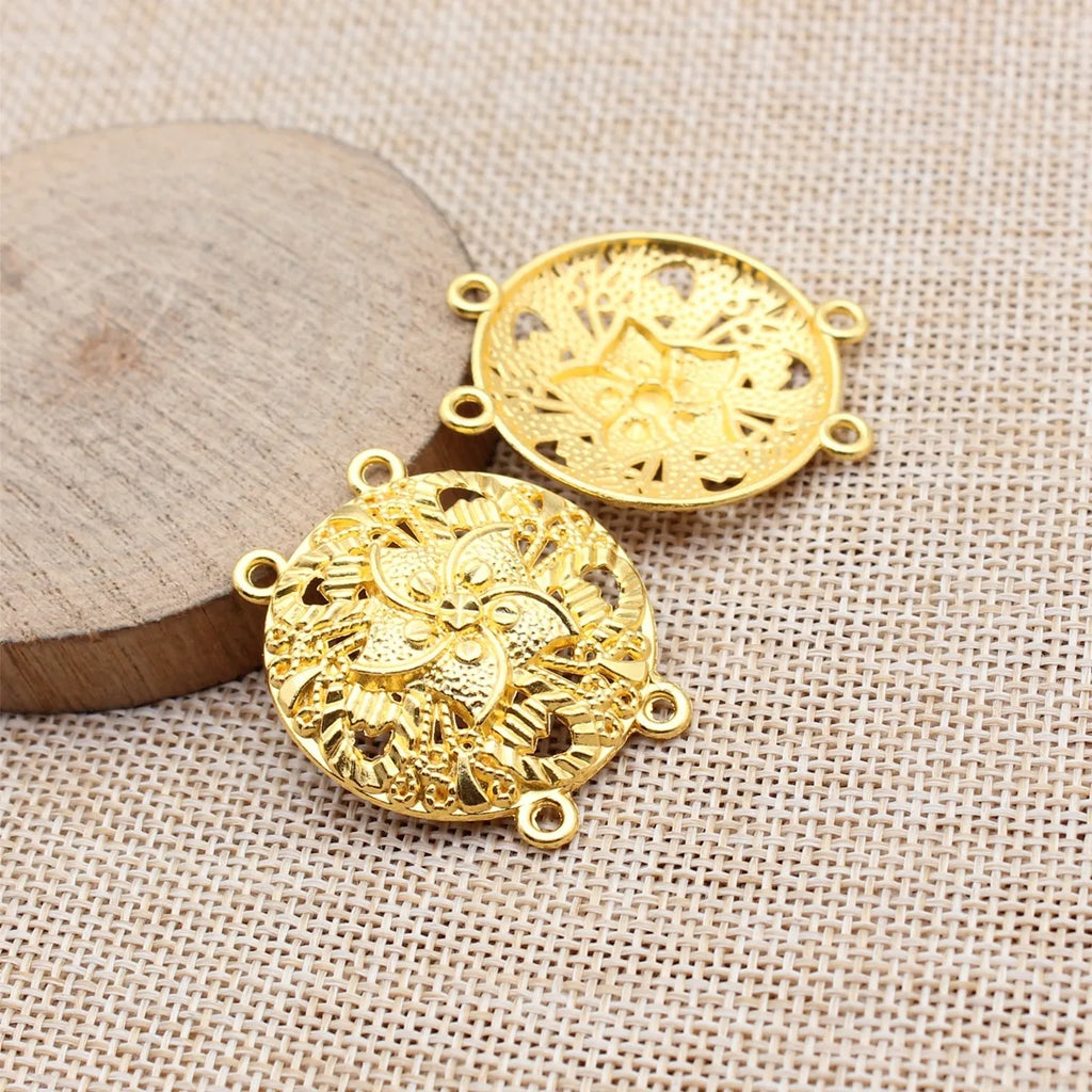 31x36mm 4.6g Multicolor Zinc Alloy Four Hole Body Chain Connector Charm for Waist Chain Jewelry DIY