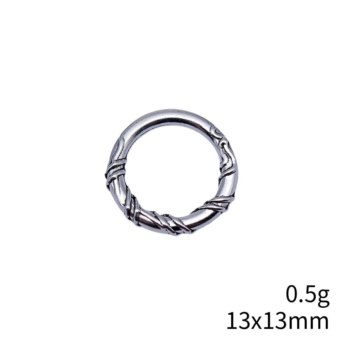 13x13mm 0.5g Multicolor Zinc Alloy Round Ring Charm Pendant for Bracelet Necklace DIY Jewelry Making