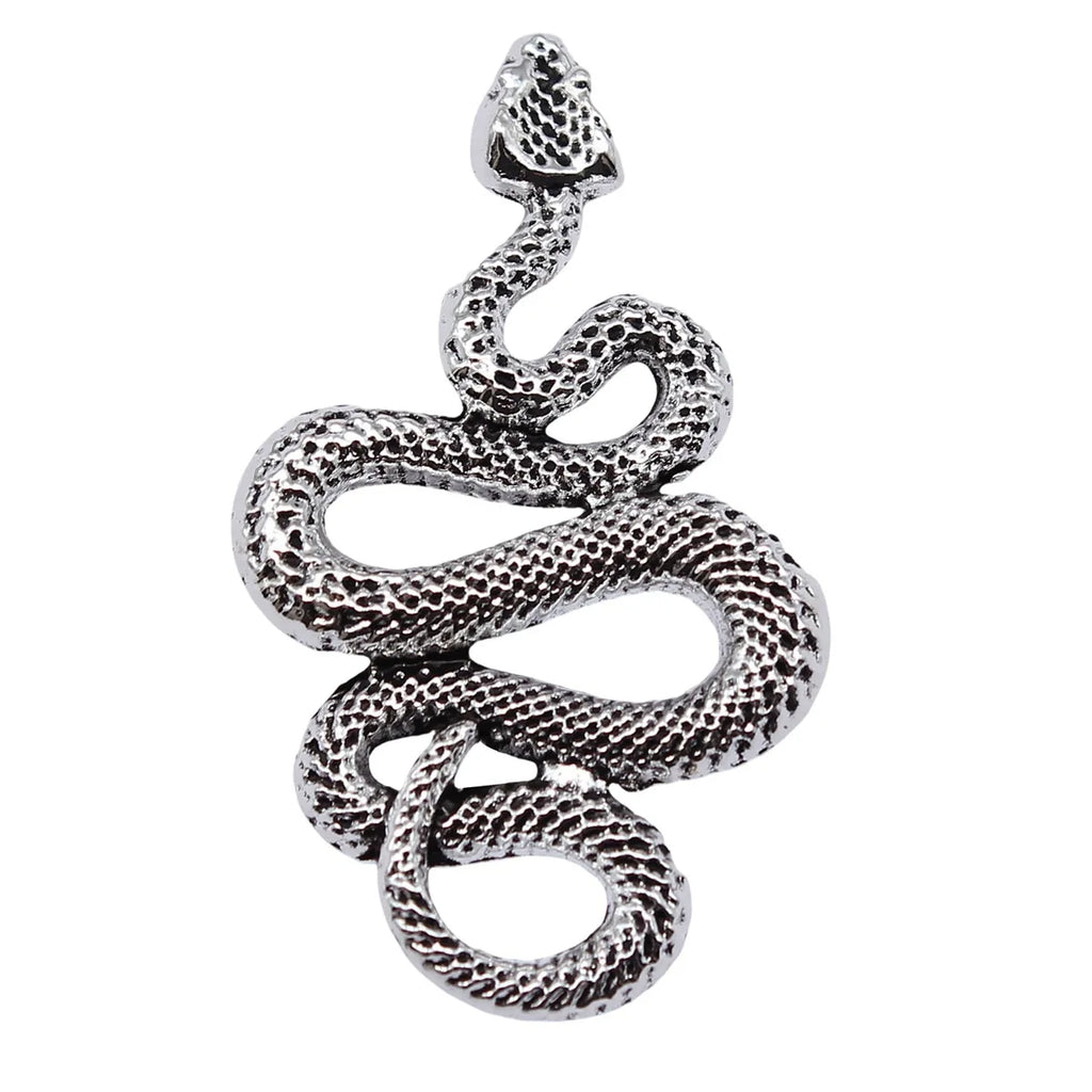43x25mm 4.8g Antique Silver Zinc Alloy Snake Charm Pendant for DIY Necklace Bracelet Jewelry Making