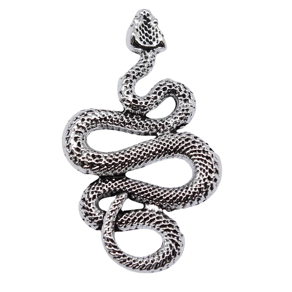 43x25mm 4.8g Antique Silver Zinc Alloy Snake Charm Pendant for DIY Necklace Bracelet Jewelry Making