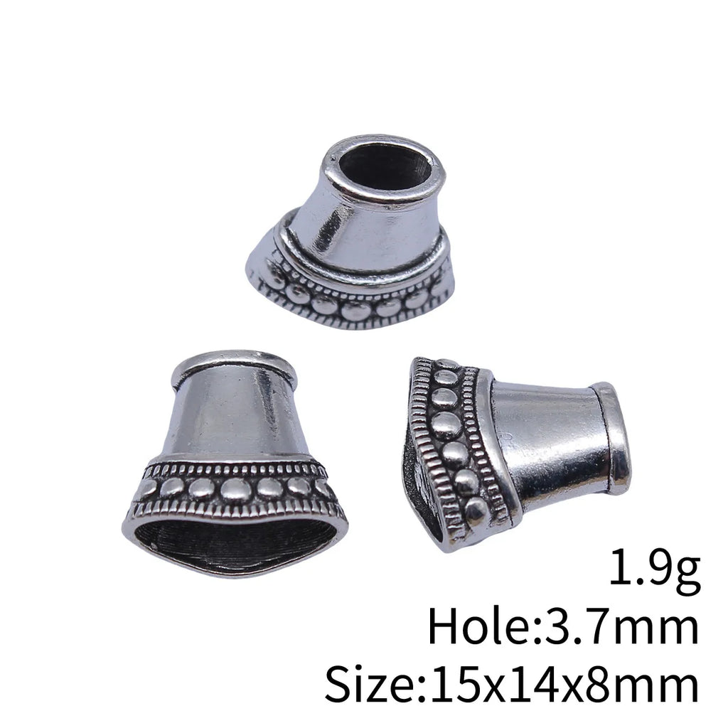 15x14x8mm 1.9g Antique Silver Zinc Alloy Tassel Cap End Bead Cone for Earrings Necklace DIY Jewelry Making