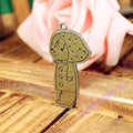 46x25MM Antique Silver Zinc Alloy Girl Charm Pendant for DIY Necklace Bracelet Jewelry Making