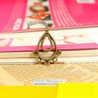 32x25MM Antique Silver Zinc Alloy Teardrop Charm Pendant for DIY Necklace Bracelet Jewelry Making