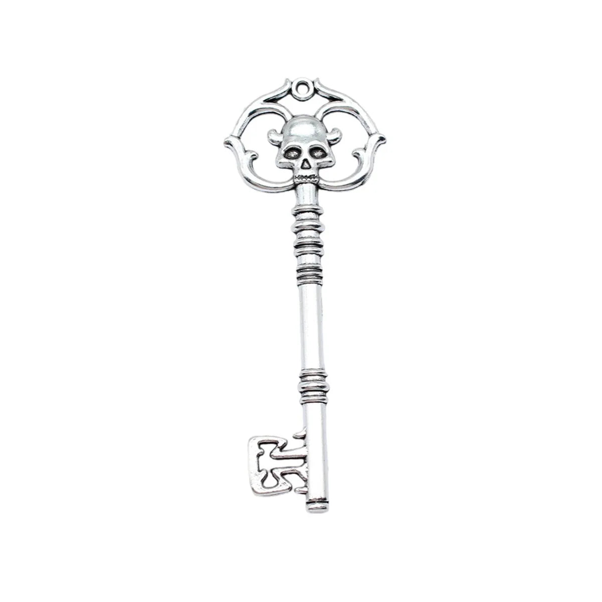 83x31mm 11.9g Multicolor Zinc Alloy Skull Key Charm Pendant for Gothic DIY Jewelry Making