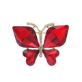 Elegant Emerald Green Crystal Butterfly Brooch With Rhinestone Body, Luxury Lapel Pin Suit Accessory Gift