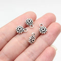 12x8.6x4.6mm 1g Antique Silver Zinc Alloy Three-Way Bail Pendant Connector for DIY Jewelry Making