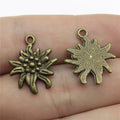 21x17mm 1.5g Multicolor Zinc Alloy Flower Charm Pendant for DIY Necklace Bracelet Jewelry Making
