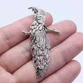32x60mm 7.5g Antique Silver Zinc Alloy Peacock Charm Pendant for DIY Necklace Bracelet Jewelry Making