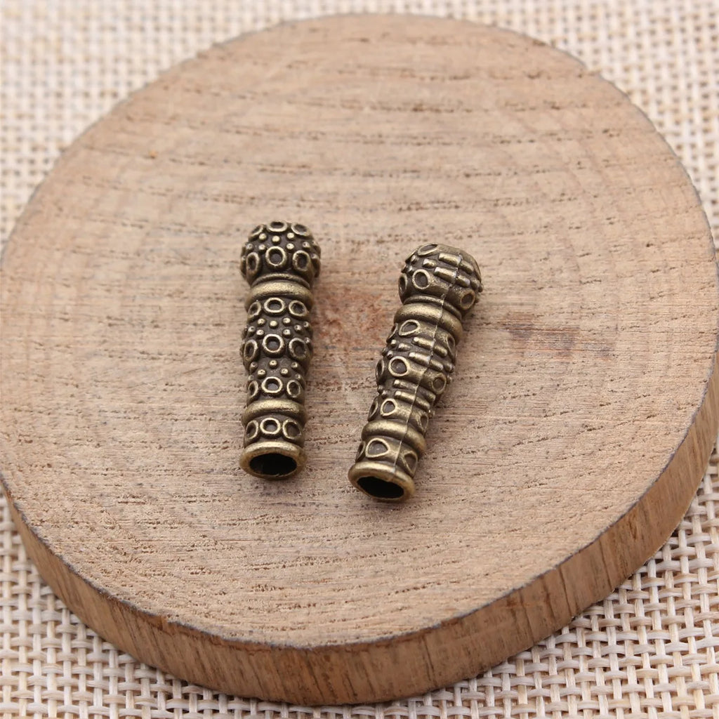 23x7.1mm 1.8g Multicolor Zinc Alloy Gourd Head Spacer Beads for Rosary Prayer Bead Jewelry Making