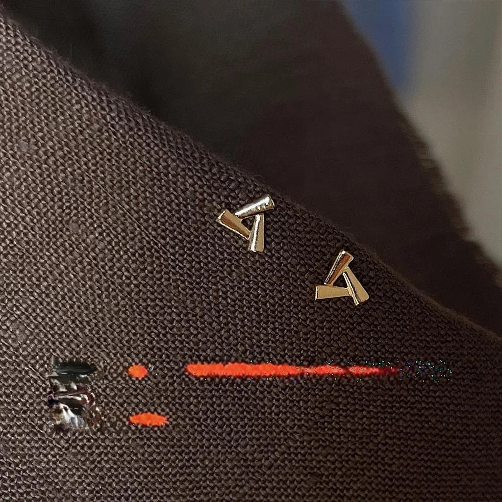14K Gold Plated Copper Mini Triangle Stud Earrings Simple Geometric Daily Jewelry For Women