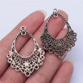 43x31mm 3.7g Multi Color Zinc Alloy Geometric Earring Connector Charms for DIY Jewelry Making